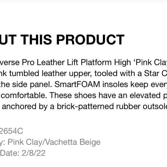 Converse PRO LEATHER LIFT PLATFORM HIGH 'PINK CLAY' - Picture 2 of 12